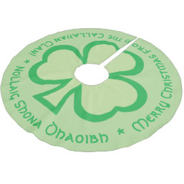 Saia Para Árvore De Natal De Poliéster Saudação de Natal Gaélico Irlandês com Nome da Fam