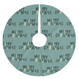 Saia Para Árvore De Natal De Poliéster Scandinavian Merry Christmas Tree Winter Snow