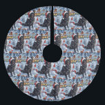 Saia Para Árvore De Natal De Poliéster Shepherd Dog Winter Wonderland Christmas<br><div class="desc">seu design festivo captura o espírito alegre da época de férias, apresentando um adorável filhote vestindo um chapéu de Papai Noel. O cachorro está aninhado numa terra maravilhosa de inverno, completo com um boneco de neve, uma árvore de Natal decorada, e presentes lindamente envoltos. Os flocos de neve caem suavemente,...</div>