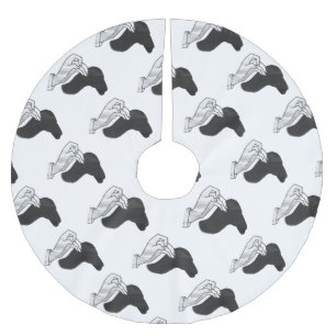 Saia Para Árvore De Natal De Poliéster Silhouette Camel manual