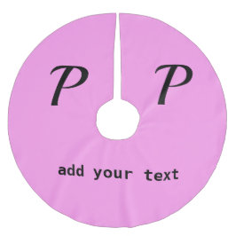 Saia Para Árvore De Natal De Poliéster simples e mínimo adicione seus pincéis de fotos mo