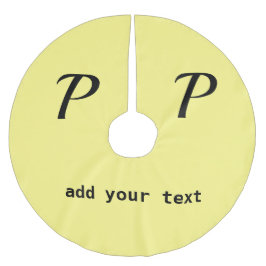 Saia Para Árvore De Natal De Poliéster simples e mínimo adicione seus pincéis de fotos mo