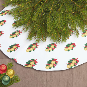 Saia Para Árvore De Natal De Poliéster Sleigh Bells
