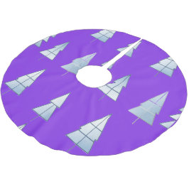 Saia Para Árvore De Natal De Poliéster Snow Trees Elegant Winter