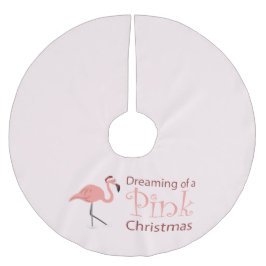 Saia Para Árvore De Natal De Poliéster Sonhando com um Natal cor-de-rosa - Camisa