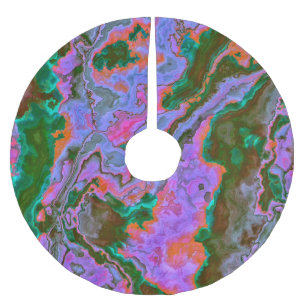 Saia Para Árvore De Natal De Poliéster Sour Marble