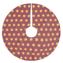Stars Patterno Tendência Cores Maroon Dourado