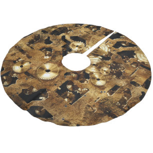 Saia Para Árvore De Natal De Poliéster Steampunk