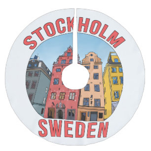 Saia Para Árvore De Natal De Poliéster Suecia de Estocolmo