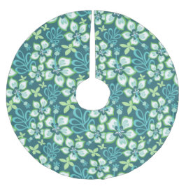 Saia Para Árvore De Natal De Poliéster Surf (TEAL COMBO)