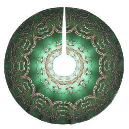Saia Para Árvore De Natal De Poliéster Tapeçaria de árvore decorativa verde