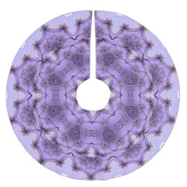 Saia Para Árvore De Natal De Poliéster Tapete de Natal Decorativo Roxo para Árvore de Nat