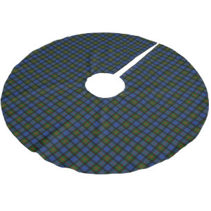 Saia Para Árvore De Natal De Poliéster Tartan de Gunn do clã