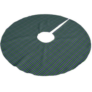 Saia Para Árvore De Natal De Poliéster Tartan de MacKenzie do clã
