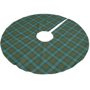 Saia Para Árvore De Natal De Poliéster Tartan escocês da caça de Ross do clã