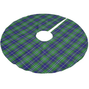 Saia Para Árvore De Natal De Poliéster Tartan escocês de Douglas do clã