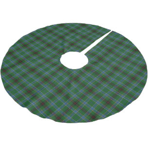 Saia Para Árvore De Natal De Poliéster Tartan escocês de Duncan do clã