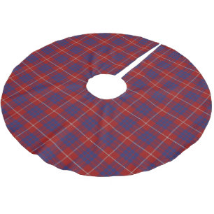 Saia Para Árvore De Natal De Poliéster Tartan escocês de Hamilton do clã