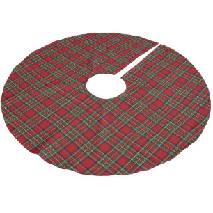 Saia Para Árvore De Natal De Poliéster Tartan Real Stewart Grande Xadrez Clan Escocês