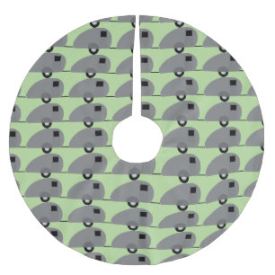 Saia Para Árvore De Natal De Poliéster Teardrop Trailer Minúsculo Thunder_Cove