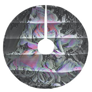 Saia Para Árvore De Natal De Poliéster Techno Bouquet