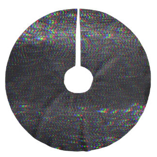 Saia Para Árvore De Natal De Poliéster Tela de teste com brilho na textura