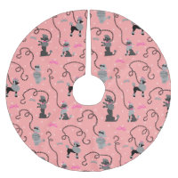 Teste padrão cor-de-rosa da saia da caniche e