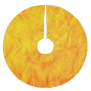 Saia Para Árvore De Natal De Poliéster TEXTO DO PAPEL DE FUNDO - amarelo alaranjado