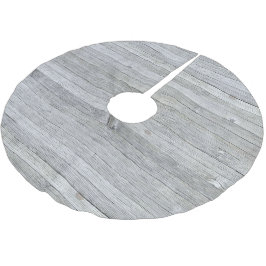 Saia Para Árvore De Natal De Poliéster Textura de madeira de Cinza russa