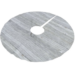 Saia Para Árvore De Natal De Poliéster Textura de madeira de Cinza russa