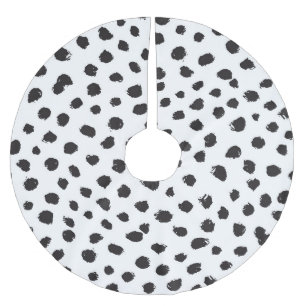 Saia Para Árvore De Natal De Poliéster Textura do Leopardo: Padrão Sem Semente Vintage.