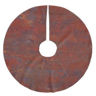 Saia Para Árvore De Natal De Poliéster textura enferrujada de abstrato: stucco realista