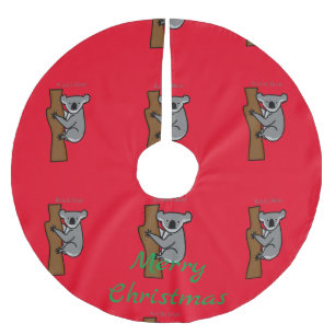 Saia Para Árvore De Natal De Poliéster Thunder_Cove da Árvore Subindo do Urso Koala