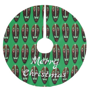 Saia Para Árvore De Natal De Poliéster Thunder_Cove de Máscara Longa Tiki