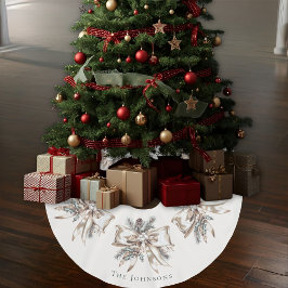 Saia Para Árvore De Natal De Poliéster Toalha de Árvore de Natal Personalizada Elegante