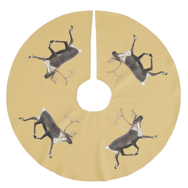 Saia Para Árvore De Natal De Poliéster Touro Cariou (Frente)