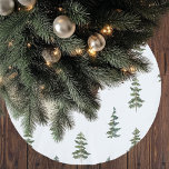 Saia Para Árvore De Natal De Poliéster Trendy Winter | Padrão da árvore de Natal<br><div class="desc">Trendy Winter | Padrão da árvore de Natal</div>