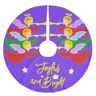 Saia Para Árvore De Natal De Poliéster Três Ângulos