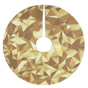 Saia Para Árvore De Natal De Poliéster Triângulo Dourado: Textura de fundo Abstrato.
