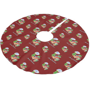 Saia Para Árvore De Natal De Poliéster Um Feliz Natal em Sunshade e Tree
