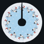 Saia Para Árvore De Natal De Poliéster Vampire Snowman<br><div class="desc">Este ornamento de feriado tem um bonitinho bonitão com presas de capa e vampiro</div>