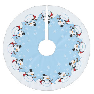 Saia Para Árvore De Natal De Poliéster Vampire Snowman