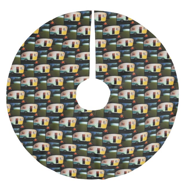 SAIA PARA ÁRVORE DE NATAL DE POLIÉSTER **VEÍCULO RECREATIVO** (Frente)