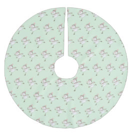 Saia Para Árvore De Natal De Poliéster Verde De Neve De Ice Skating