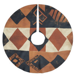 Saia Para Árvore De Natal De Poliéster Vertical design with African elements