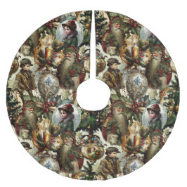 Saia Para Árvore De Natal De Poliéster Victorian Christmas Elegance