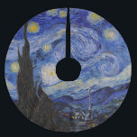 Saia Para Árvore De Natal De Poliéster Vincent Van Gogh - A noite de Starry<br><div class="desc">A Noite Estrelada / La nuit etoilee - Vincent Van Gogh em 1889</div>