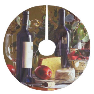 Saia Para Árvore De Natal De Poliéster Vinho fora das horas deste feriado!