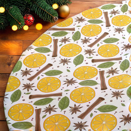 Saia Para Árvore De Natal De Poliéster Vinho quente de Natal picante branco