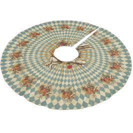 Saia Para Árvore De Natal De Poliéster Vintage Alice White Rabbit